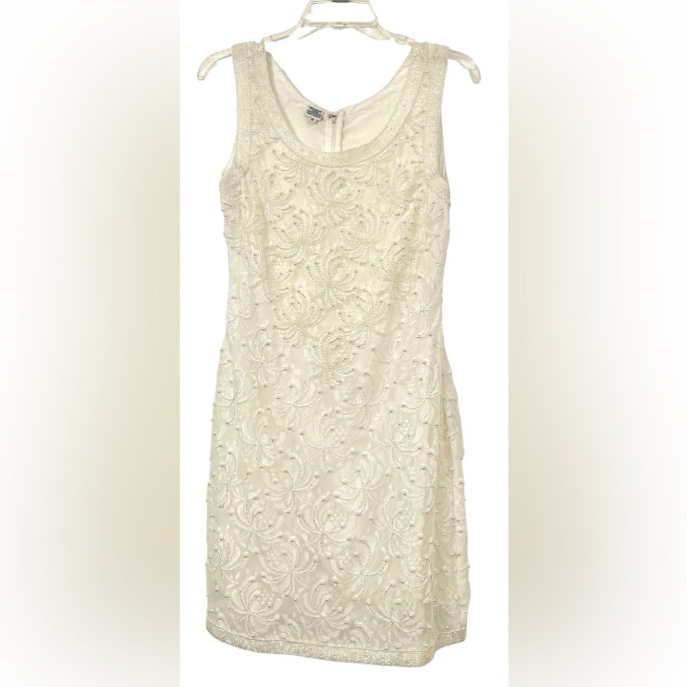Vintage Scala Cream Lace Prom 1980's